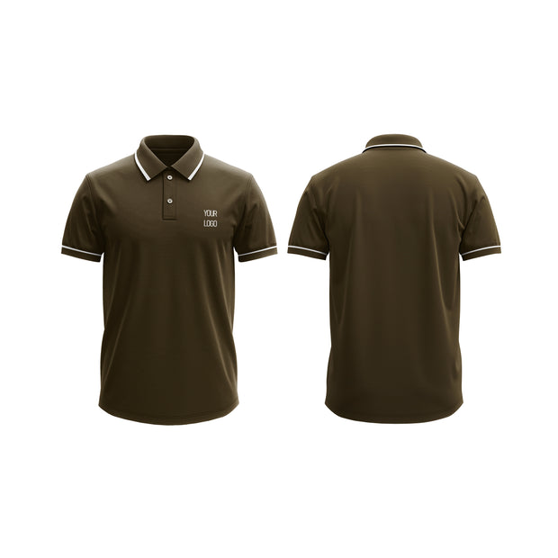 Polo Shirt Mockups – Custom Brown