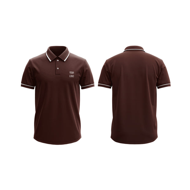 Polo Shirt Mockups – Custom Chocolate Brown