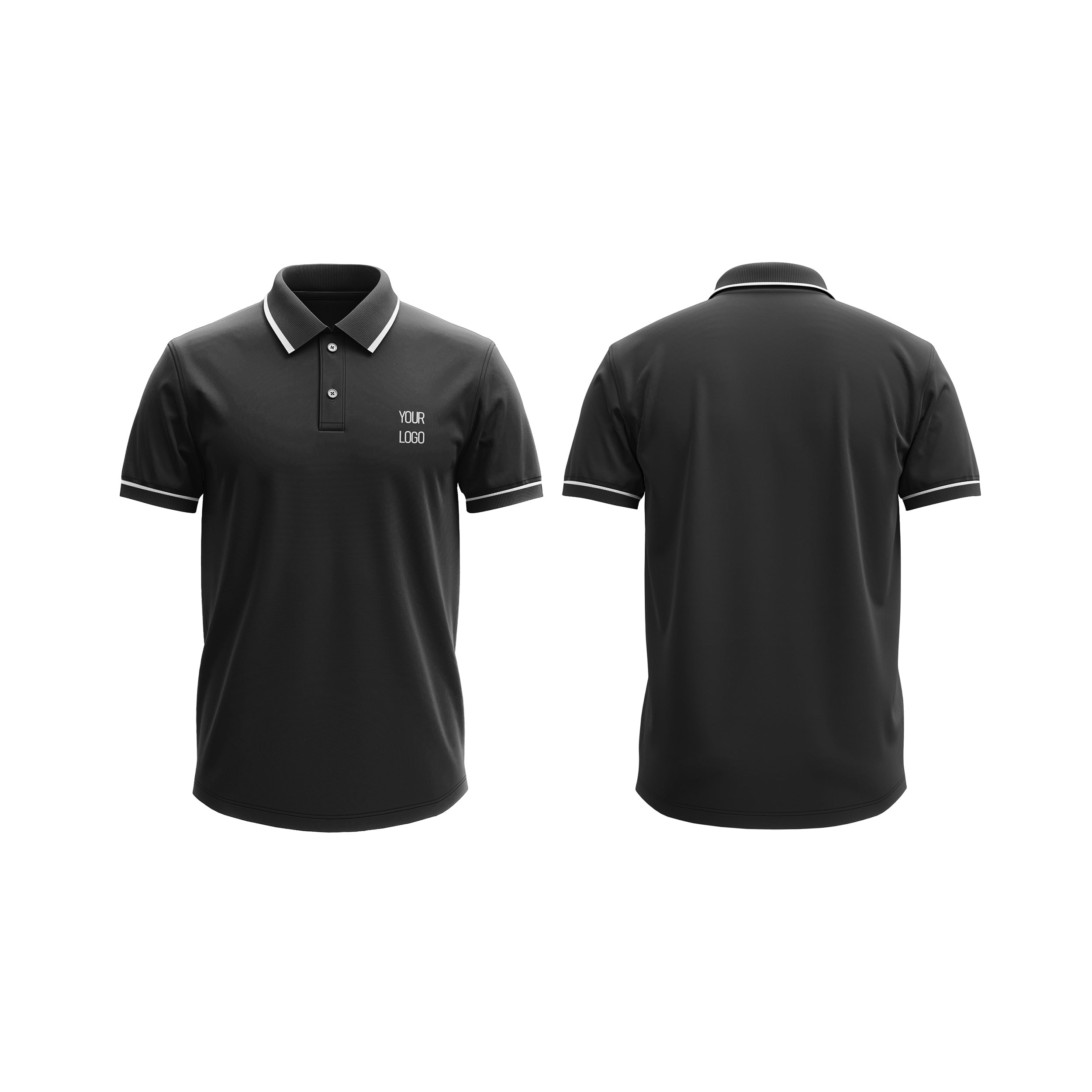 Polo Shirt Mockups – Custom Black