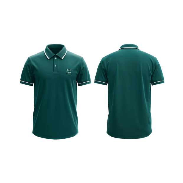 Polo Shirt Mockups – Custom Pine Green