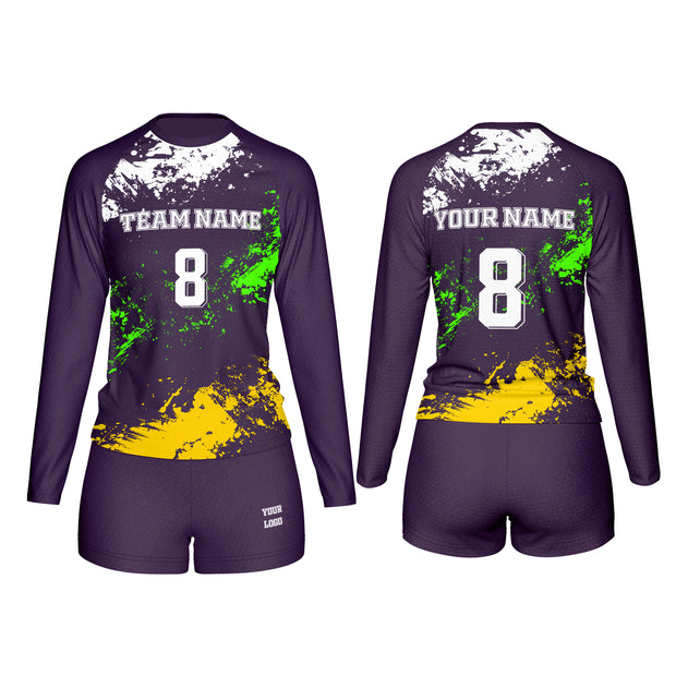 Volleyball Uniforms (Custom) – Lime Green/Yellow