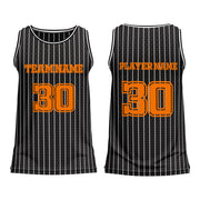 Basketball Jerseys – Pinstriped Custom Logos & Team Colors