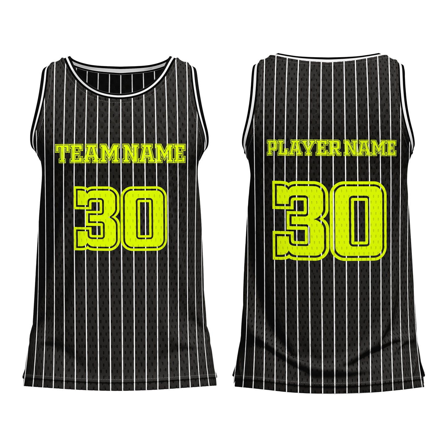 Custom Basketball Tank Top – Pinstripe Design – Personalized Gear