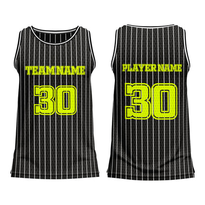 Custom Basketball Tank Top – Pinstripe Design – Personalized Gear