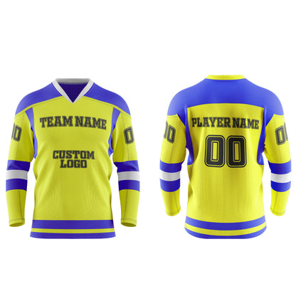 Custom Ice Hockey Jersey - Contrast Trim Design - Personalized Uniform