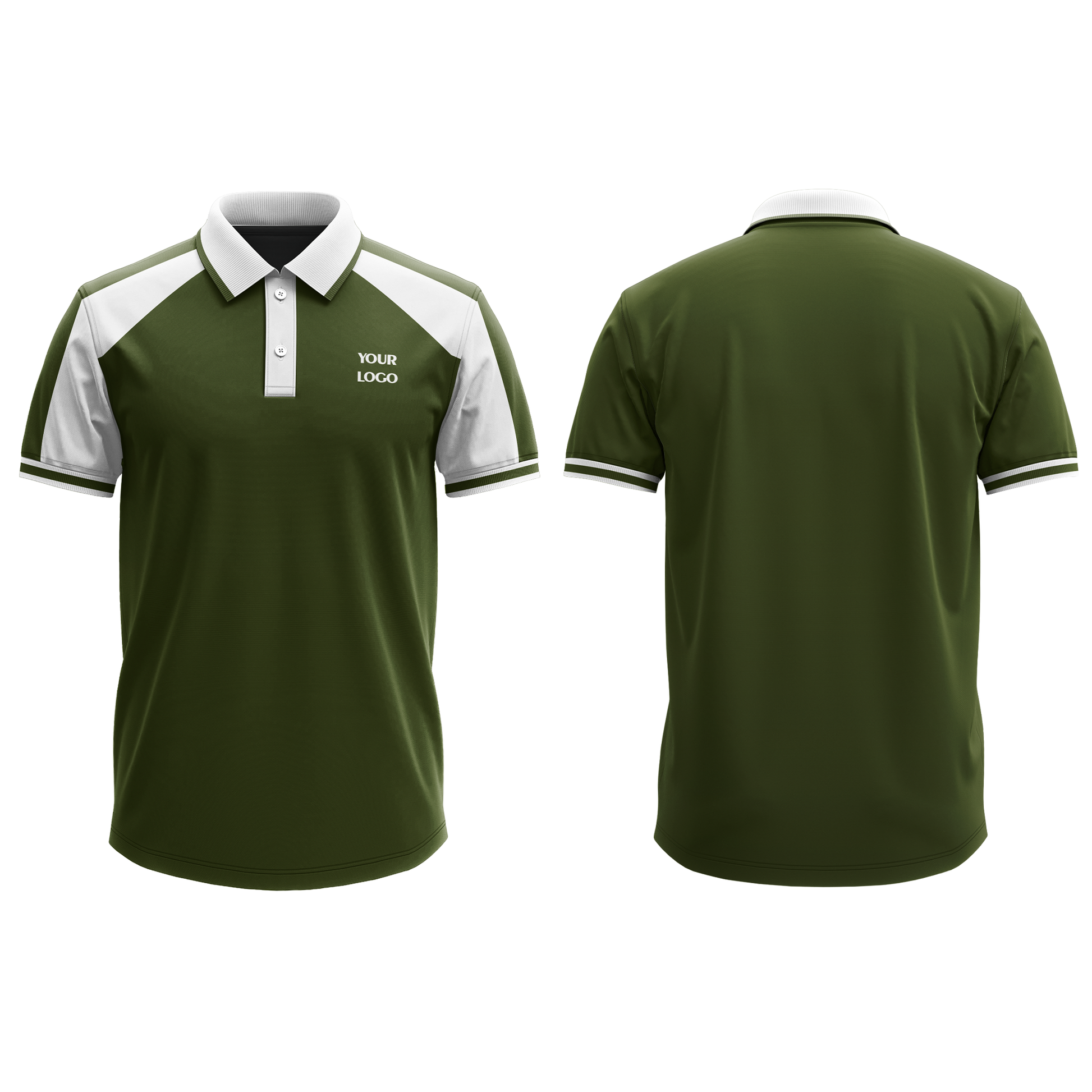 Staff Polos - Raglan White Accent - Personalized Tee - UNISWIFT USA