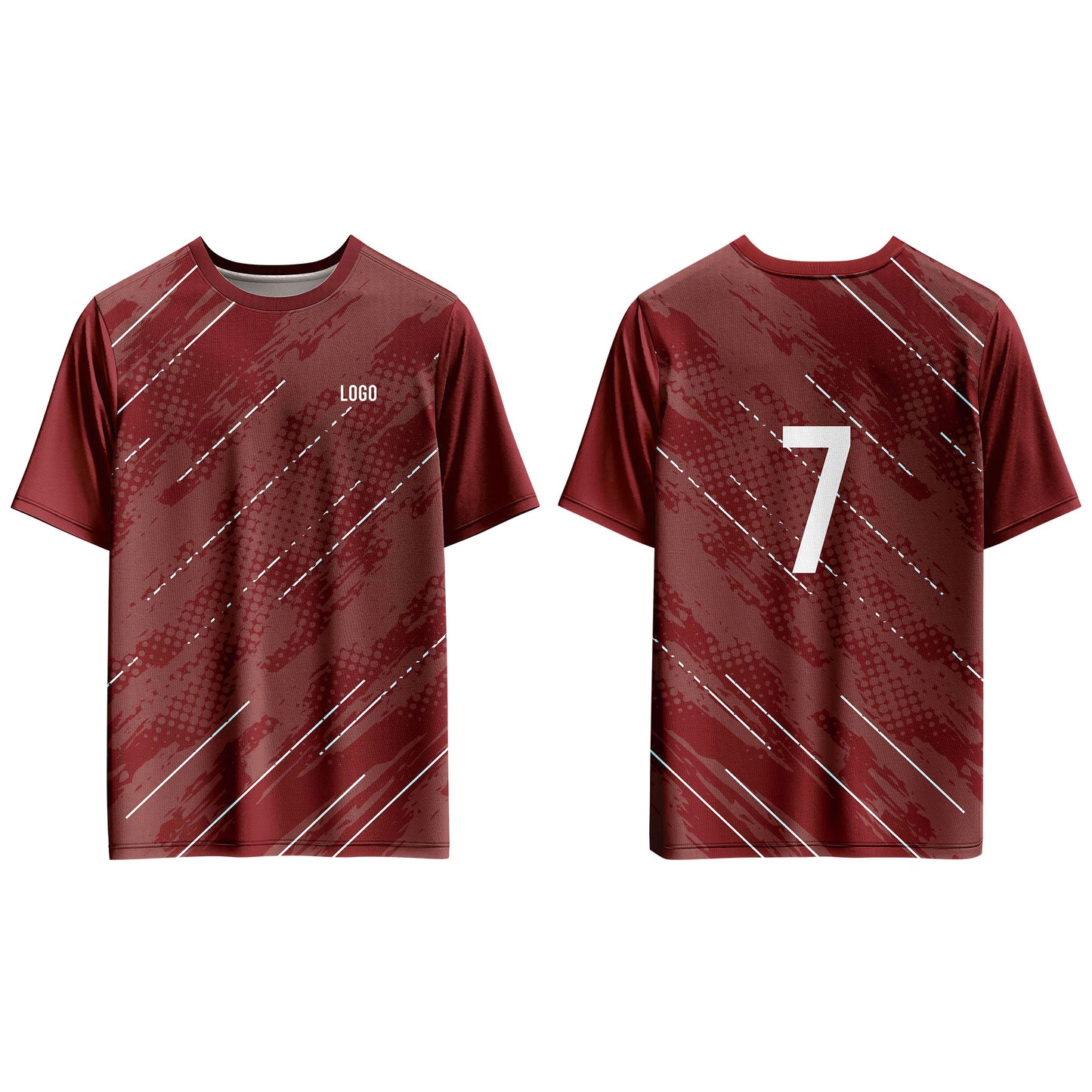 Custom Soccer T-Shirt – Abstract Pattern – Personalized Shirt