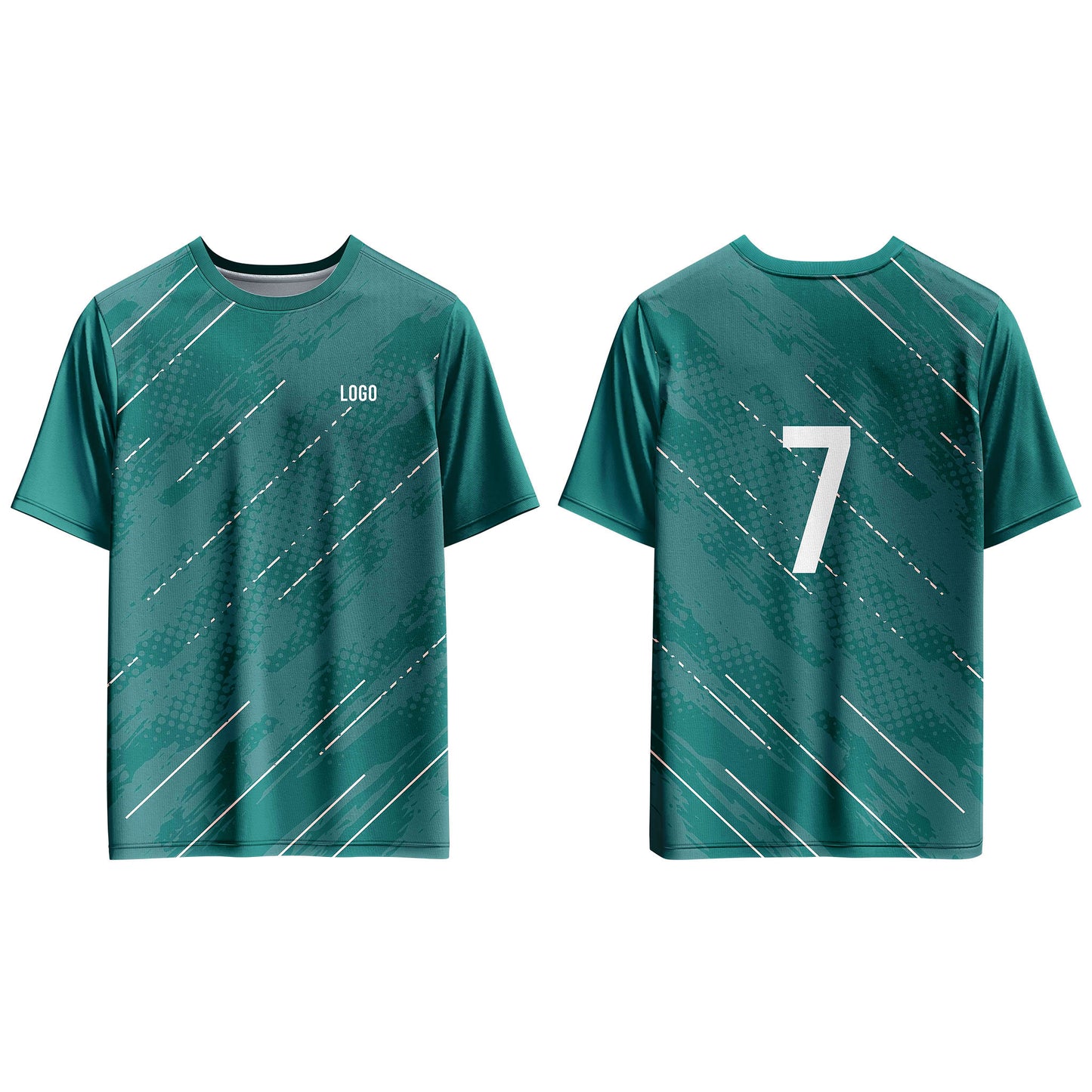 Custom Soccer T-Shirt – Abstract Pattern – Personalized Shirt