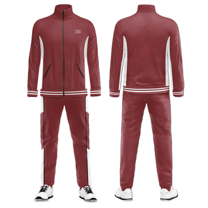 Custom Tracksuit – White Accent Design – Personalized Tracksuit