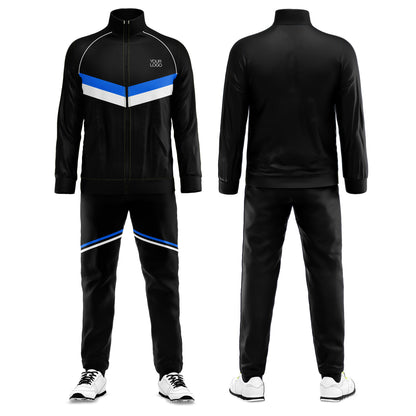 Custom Tracksuit - Contrast Panel Stripe - Personalized Fitness Set