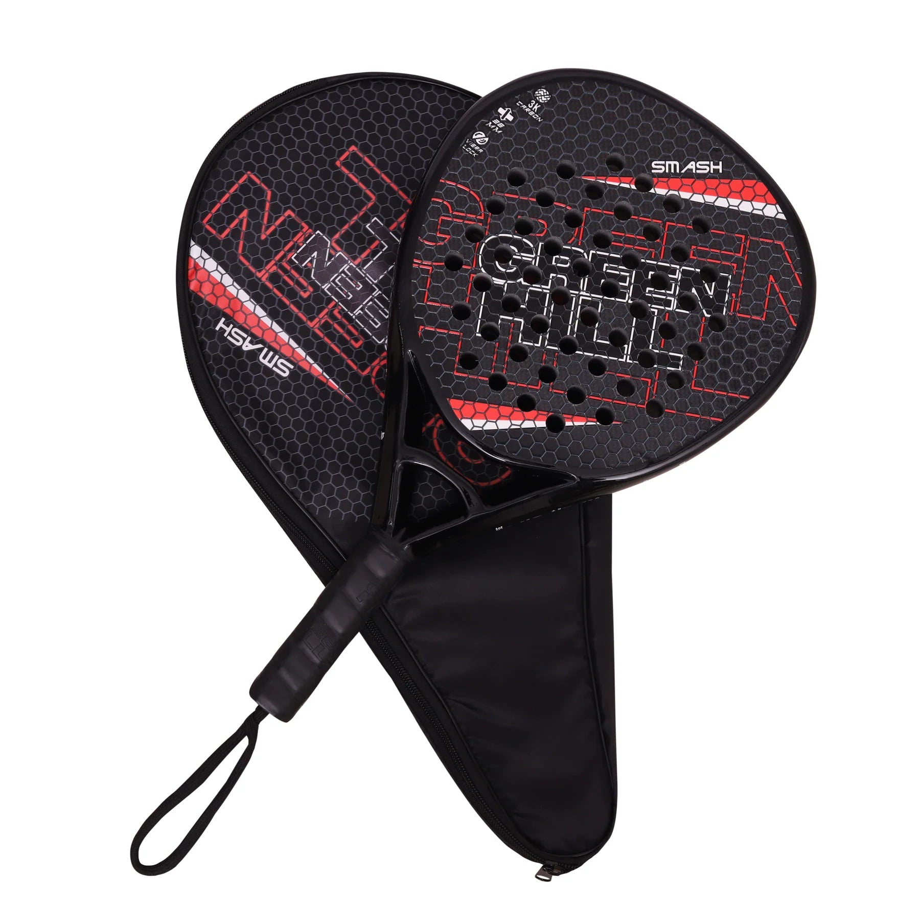 DIAMOND Premium SMASH Paddle Racket - 3K Carbon Face & EVA EV30 Core