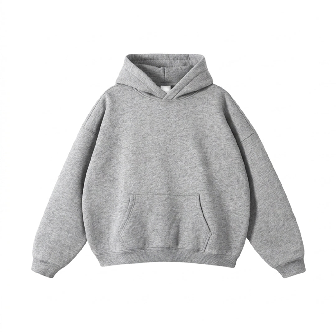 Custom Men Oversized Hoodie - Personalized Solid Pullover