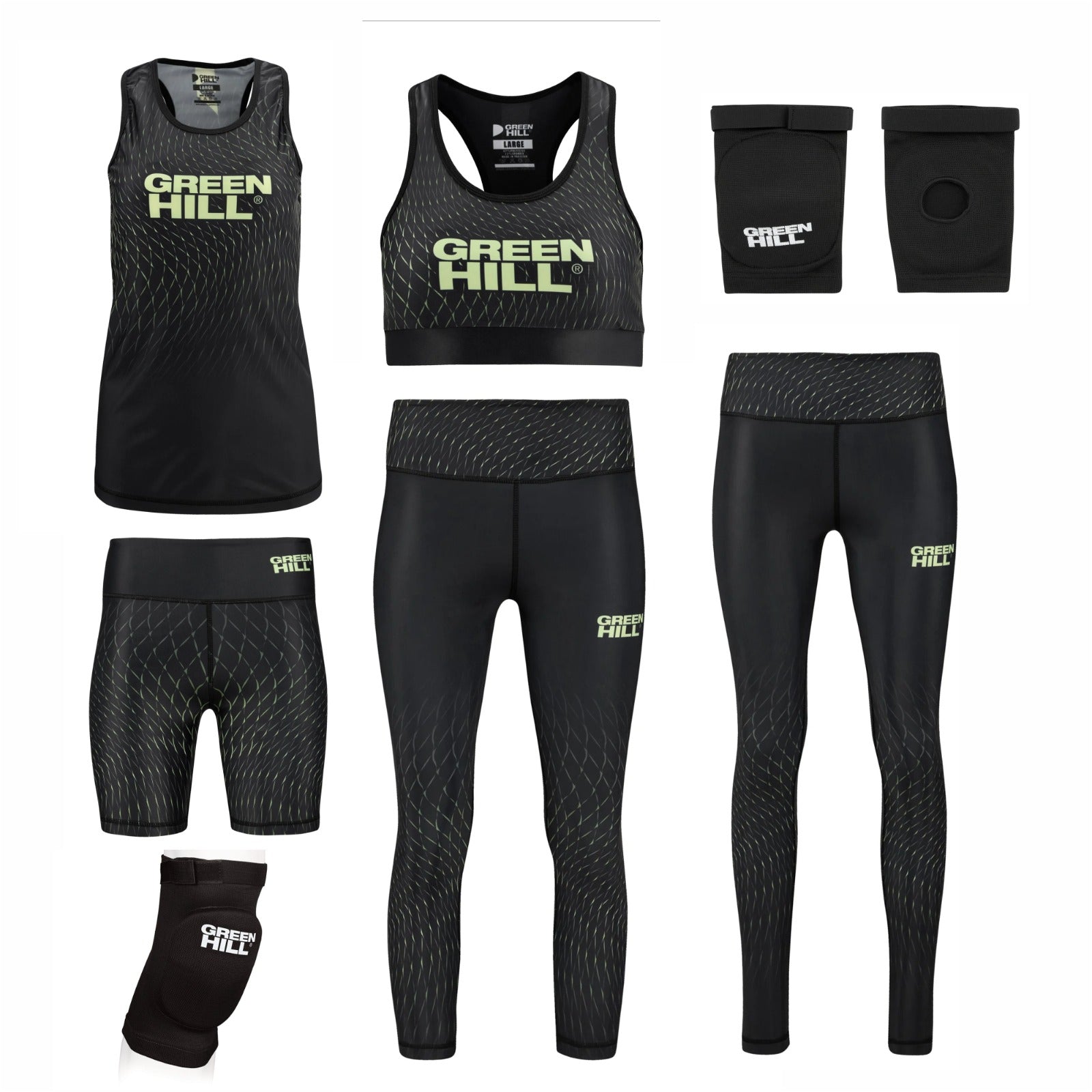 THAI Elbow Pads + ELASTICATED Knee Pads + Ladies Fitness Set SOPHIA