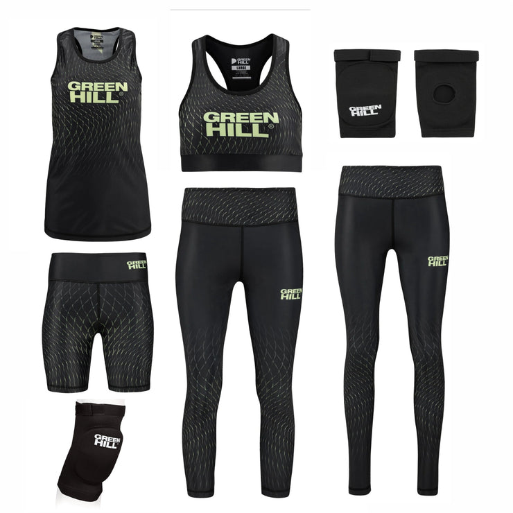 THAI Elbow Pads + ELASTICATED Knee Pads + Ladies Fitness Set SOPHIA