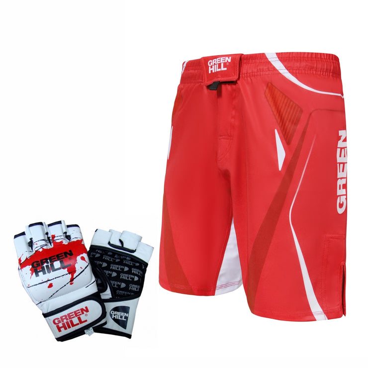 Boxing MMA Gloves BLOODBATH + MMA Shorts