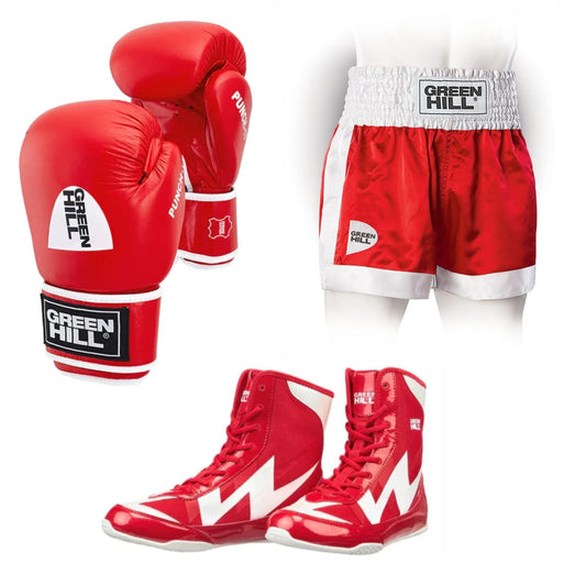 Boxing Gloves PUNCH II + Shorts FIGHTER + Shoes STORM