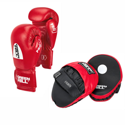 Boxing Gloves PRO-7 + Focus Mitts FAWN