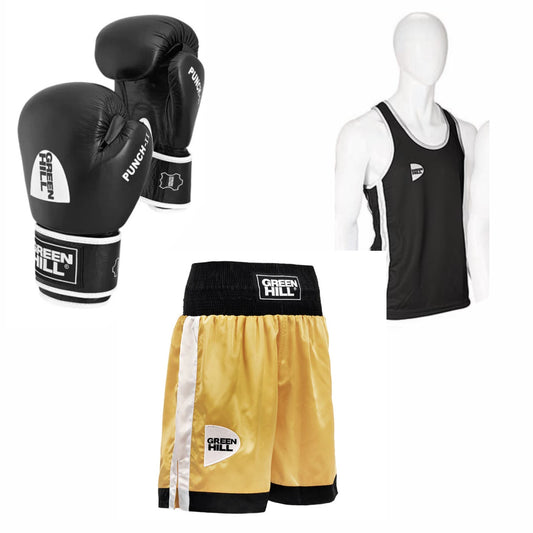 Boxing Gloves PUNCH II + Vest ELITE + Shorts PIPER