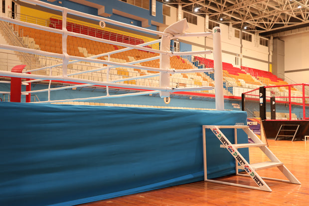 AIBA Approved Boxing Ring – RRP Model with High-Quality Steel Pipes and Wooden Platform
