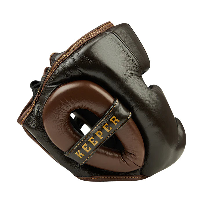 Boxing Helmet KEEPER-Tan/Brown