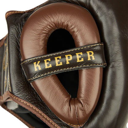Boxing Helmet KEEPER-Tan/Brown