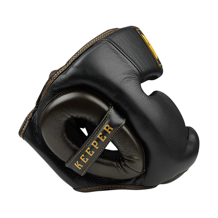 Boxing Helmet KEEPER-Black/Brown