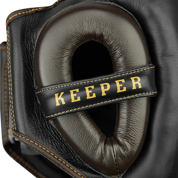 Boxing Helmet KEEPER-Black/Brown