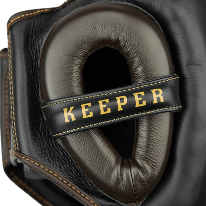 Boxing Helmet KEEPER-Black/Brown