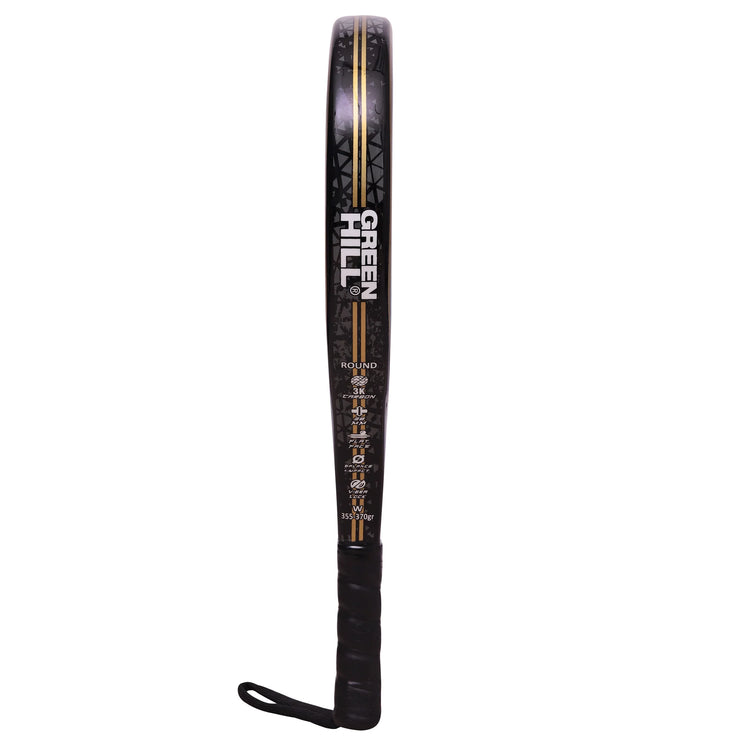 ROUND Premium LEGACY Paddle Racket - 3K Carbon Face & EVA EV30 Core