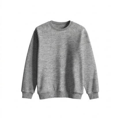 Custom Girls Sweatshirt - Solid Design Personalized Crewneck