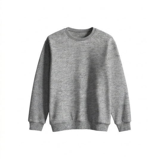 Custom Girls Sweatshirt - Solid Design Personalized Crewneck