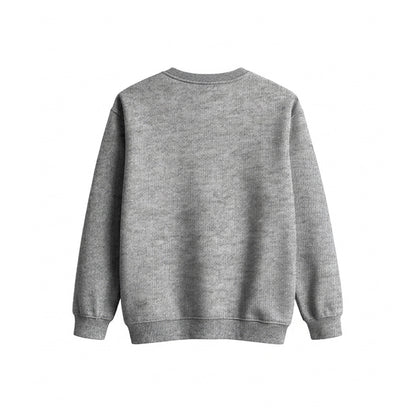 Custom Girls Sweatshirt - Solid Design Personalized Crewneck