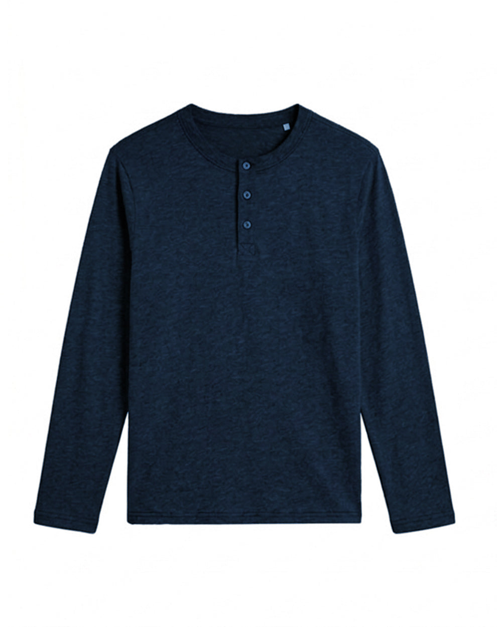 Custom Men Henley Full Sleeves - Solid Personalized Top