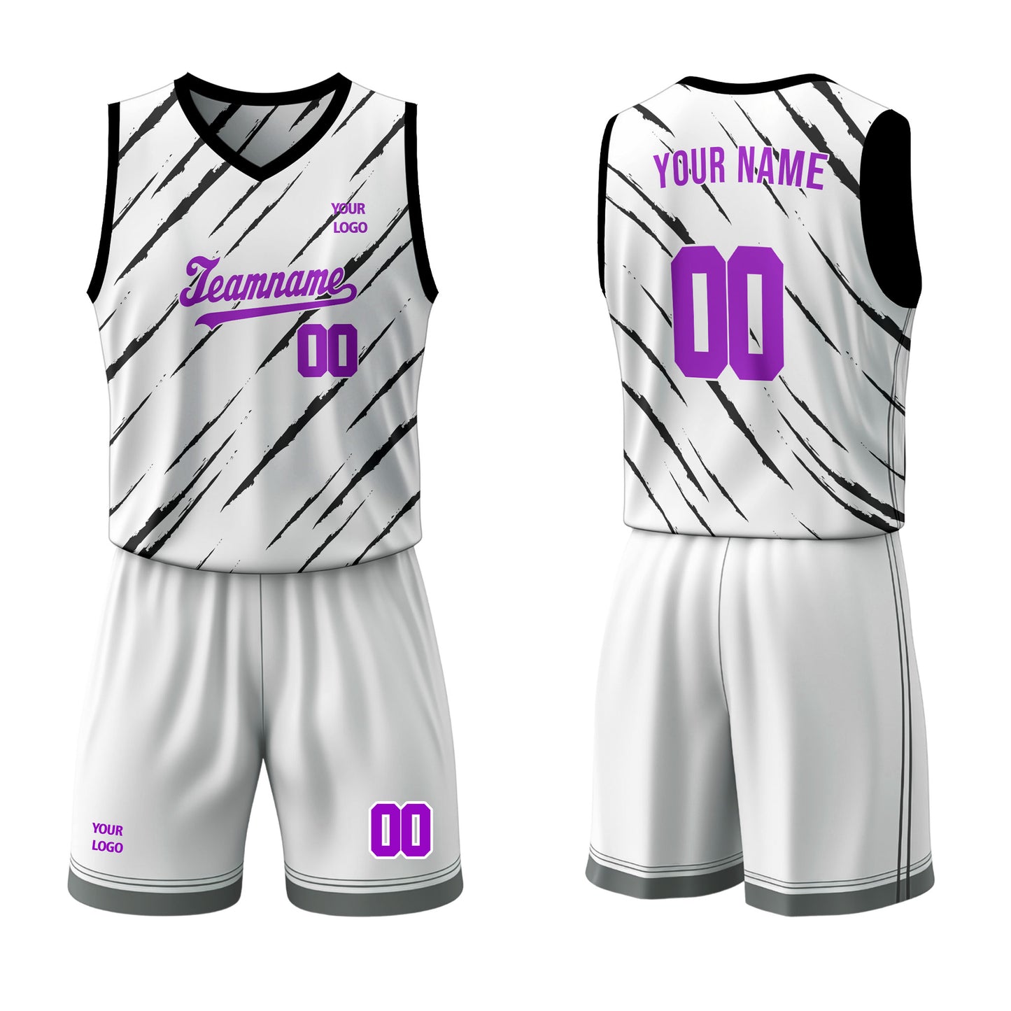 Custom Basketball Uniform - Scratch Design - Personalized Uniform