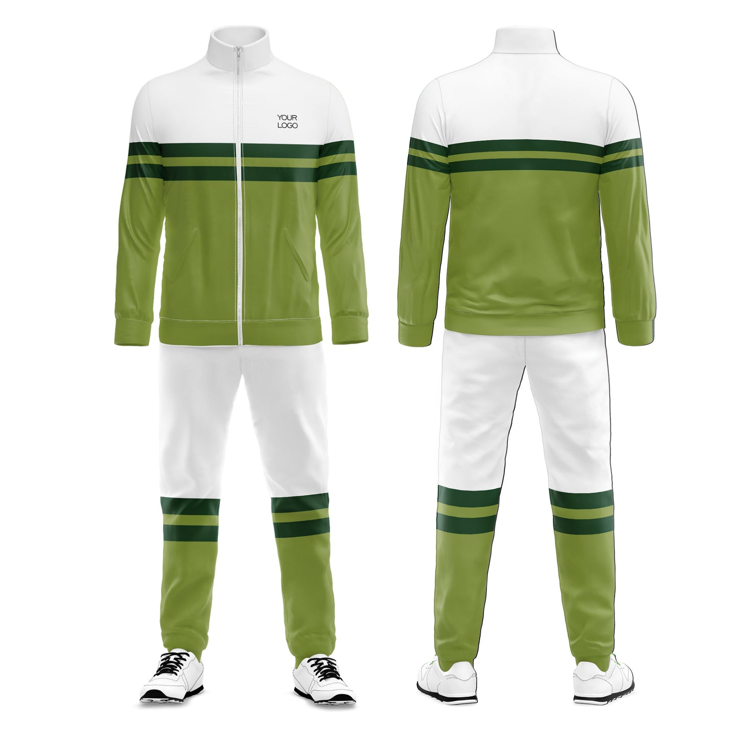 Custom Tracksuit - Two Panel Stripe Design Personalized Wear