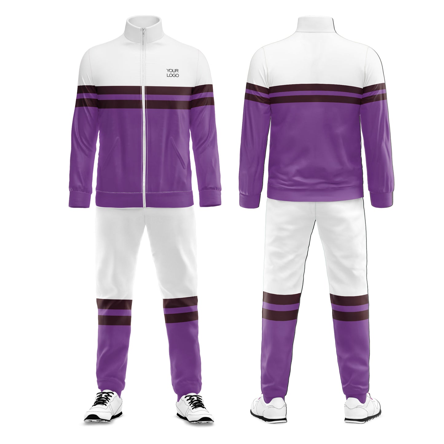 Custom Tracksuit - Two Panel Stripe Design Personalized Wear