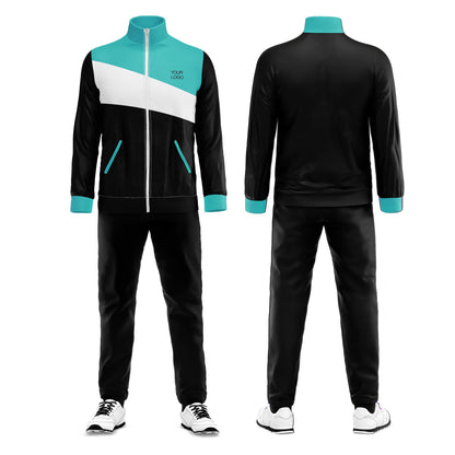 Custom Tracksuit - Diagonal Color Block - Personalized Tracksuit