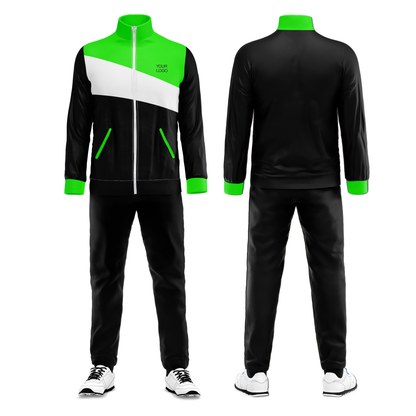 Custom Tracksuit - Diagonal Color Block - Personalized Tracksuit