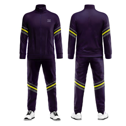 Custom Tracksuit - Accent Stripe Sleeve - Personalized Fitness Set