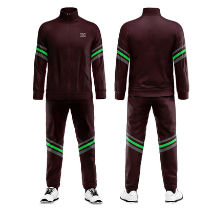 Custom Tracksuit - Accent Stripe Sleeve - Personalized Fitness Set
