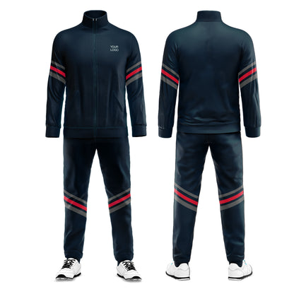 Custom Tracksuit - Accent Stripe Sleeve - Personalized Fitness Set