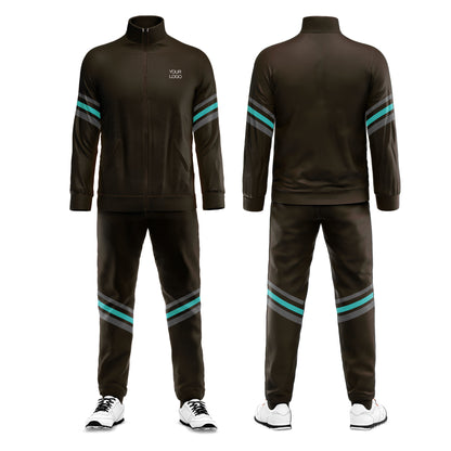Custom Tracksuit - Accent Stripe Sleeve - Personalized Fitness Set
