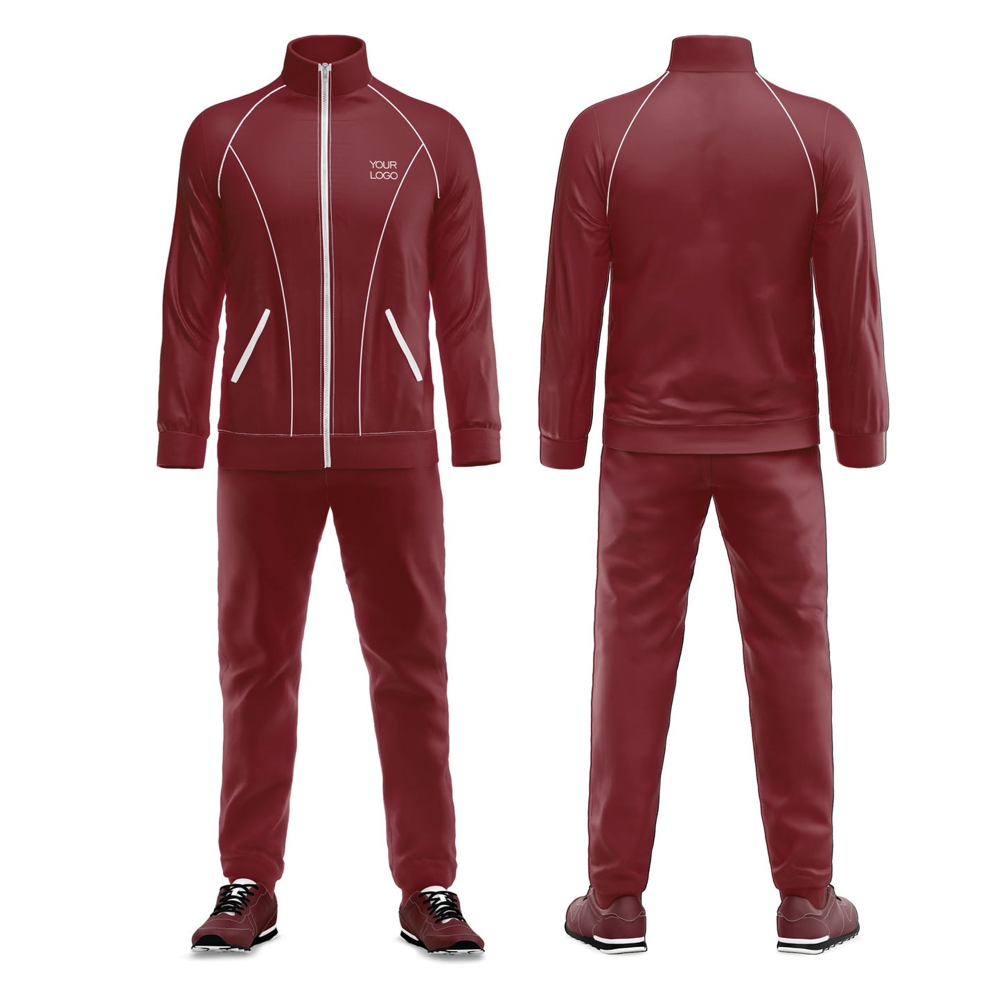 Custom Tracksuit – Abstract Accent Personalized Tracksuit