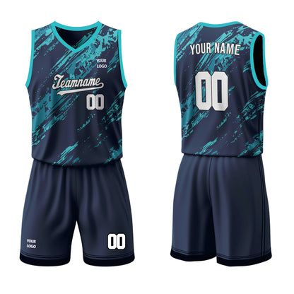 Custom Basketball Uniform - Splash Design - Personalized Team kit