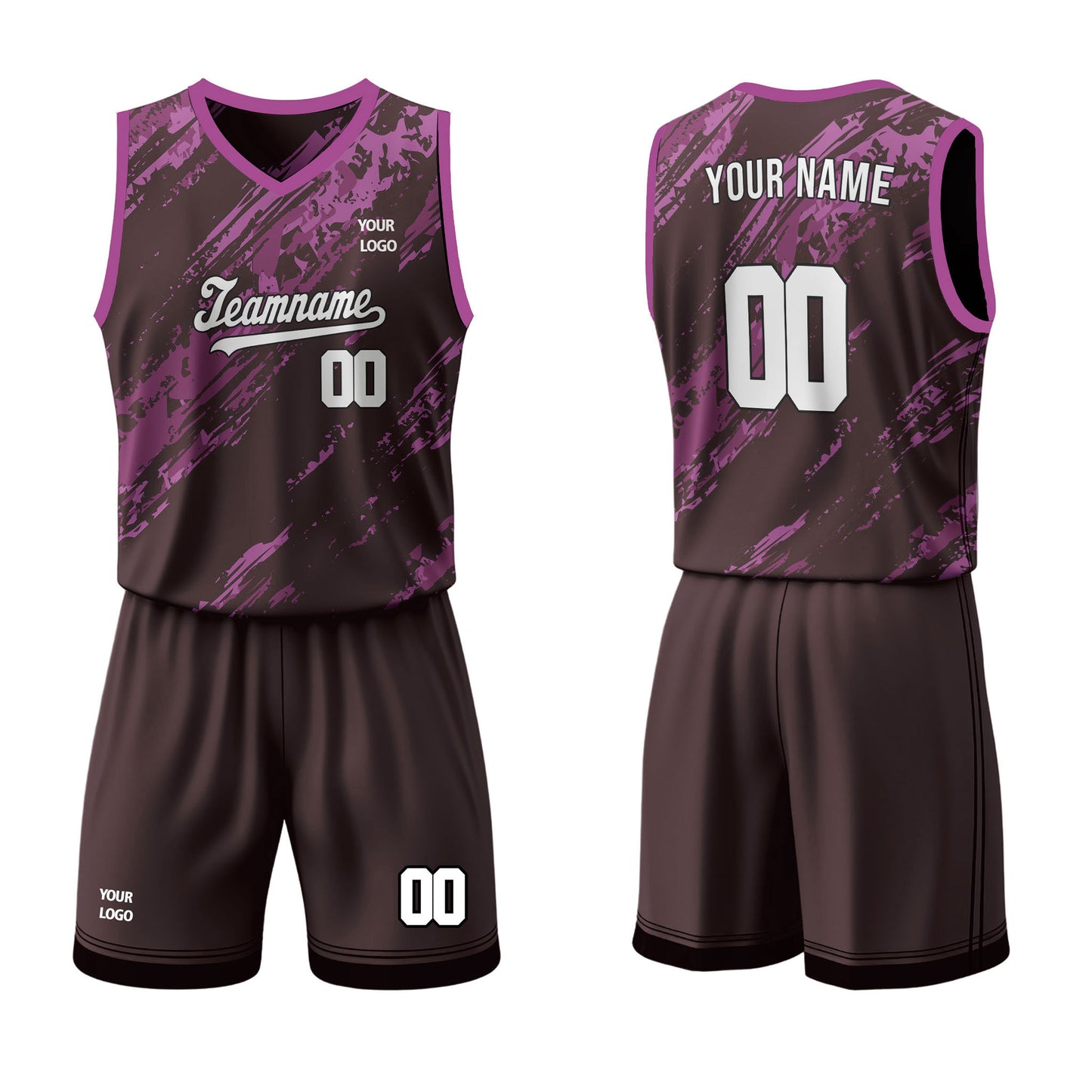Custom Basketball Uniform - Splash Design - Personalized Team kit