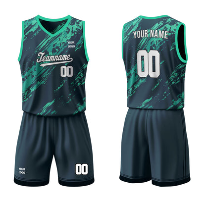 Custom Basketball Uniform - Splash Design - Personalized Team kit