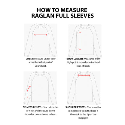 Custom Men Raglan Full Sleeves - Solid Personalized Top