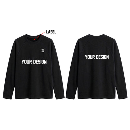 Custom Men Raglan Full Sleeves - Solid Personalized Top