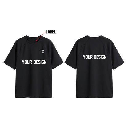 Custom Women Raglan Half Sleeves - Solid Personalized Tee