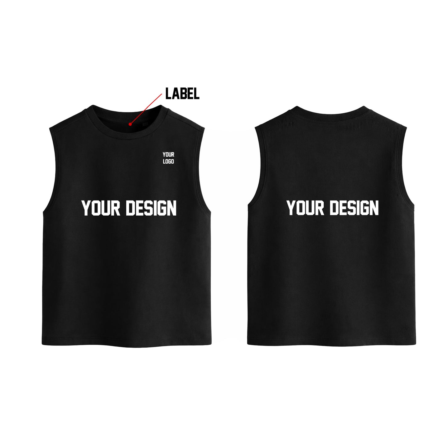 Custom Men Tank Top - Solid Color - Personalized Gear